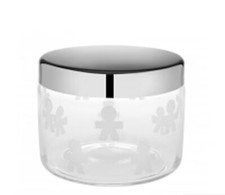 Alessi Barattolo Ermetico Girotondo in Vetro e Acciaio 18/10 50 cl