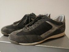 Scarpe Sneakers Uomo SAMSONITE NAPLES 45 Pelle Suede Grigio Grey Mesh SFM101404