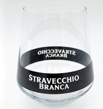 STRAVECCHIO BRANCA , BICCHIERE PUBBLICITARIO