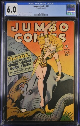 Jumbo comics cgc 0 baker - 91, 6.0