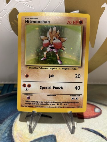 Hitmonchan 102 holo - 7/102, rare