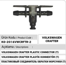 Connettore di scarico iniettore common rail Bosch 2 vie (Volkswagen Crafter)