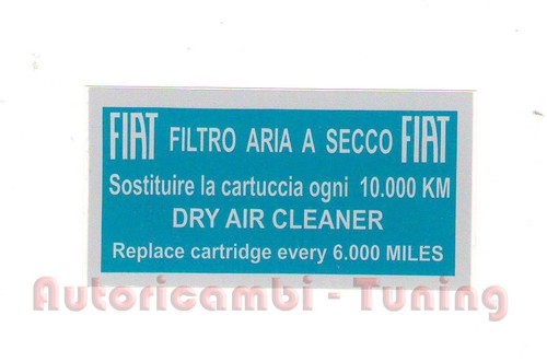 Adesivo azzurro fiat - adesivo, 500