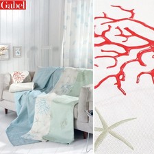 Telo arredo una piazza Gabel Art. STELLE var. CORALLO cm 180x270 in puro cotone