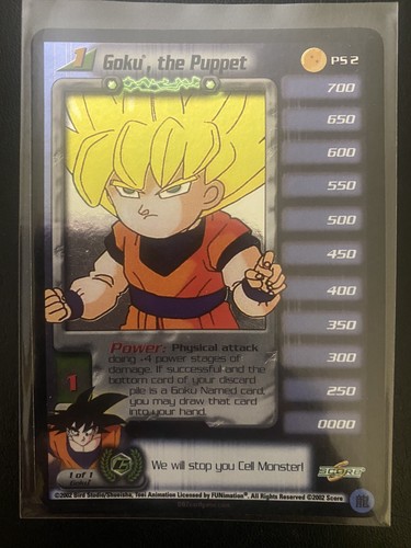 Score dbz ccg goku pupazzo - dbz,