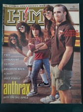 Rivista H/M heavy metal hard rock n. 72 - 1989 Anthrax Tattoo Schizo Onslaught