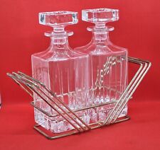 Tantalo porta Bottiglie di Liquore in Silver Plated - Bottiglie in Cristallo