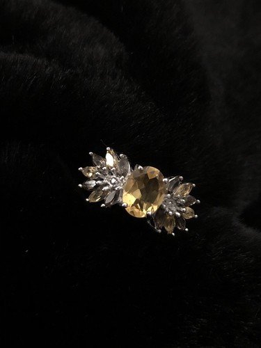 Anello topazio citrini - e,
