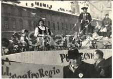 1956 TORINO CARNEVALE Sfilata carri allegorici - Carro con Gianduja e Giacometta