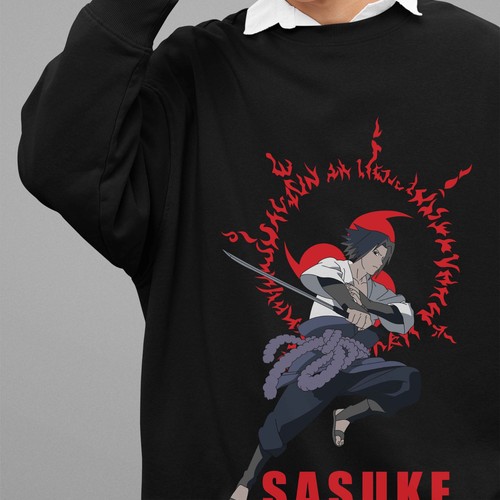 Felpa naruto anime sasuke - felpa,