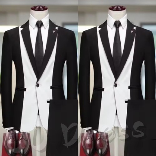 Tuta smoking uomo nero - , bianco
