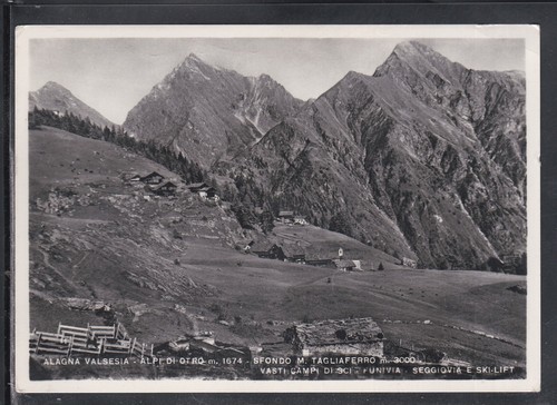 Cartolina alagna valsesia alpi - cartolina,