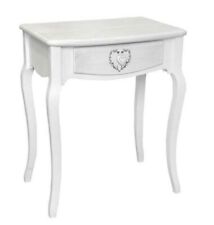 SCRIVANIA TAVOLO 72*60*40 TAVOLINO CONSOLLE INGRESSO SCRITTOIO SHABBY CHIC CUORE