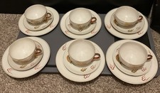 Set da tè vintage dipinto a