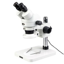 AmScope 7X-45X Zoom Ispezione Potenza Dissezione Stereo Microscopio + Luce 144 LED
