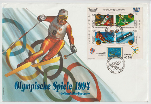 Uruguay busta fdc olimpiadi - -,