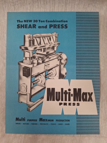 Early multi max press - early, multi-max