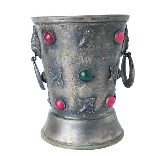 Antico vaso piatto argento