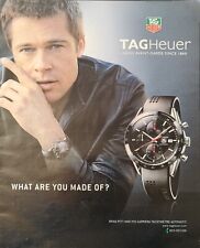 TAG HEUER Pubblicità OROLOGIO CARRERA AUTOMATIC BRAD PITT  2006 1 pagina