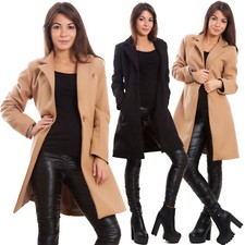 Women single breasted coat - breasted,