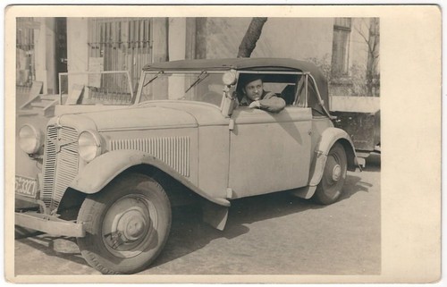 183 oldtimer mit fahrer - ak,