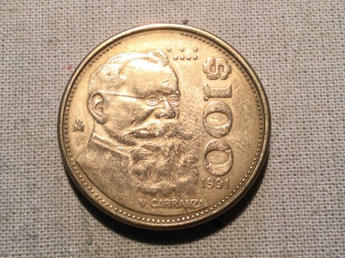 Monete messico 100 - monete, 1991