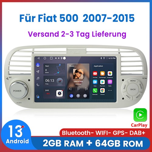 Per fiat 500 2007 - 500, carplay