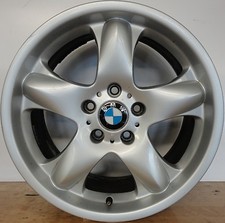 4 CERCHI IN LEGA 8,5 X 18 " ET 48 BMW X5 E53 ORIGINALI USATI STYLE 58 1096160
