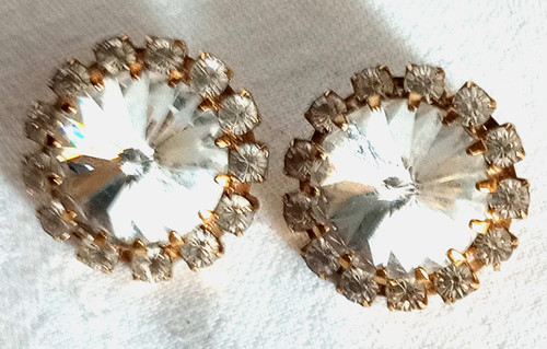 Orecchini vintage grossi tono