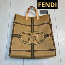 Borsa tote FENDI beige marrone