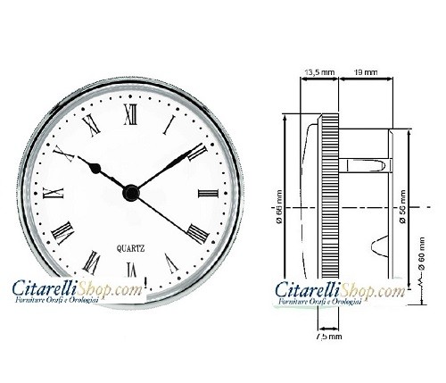 Orologio incasso calotta - orologio,