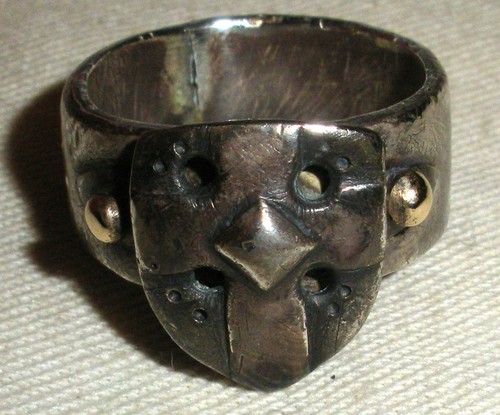Antico anello croce scudo - anello,