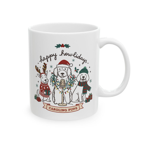Tazza happy howlidays cuccioli - happy,