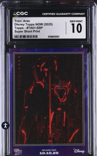 2025 disney topps now tron - topps,