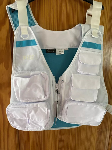 Gilet wesc bianco cargo - bianco,