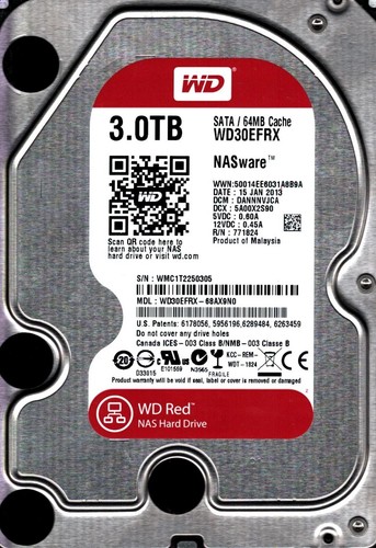 Wd30efrx 68ax9n0 wmc1t - wd30efrx-68ax9n0, s/n: