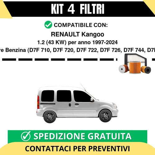 Kit filtri tagliando per - kit, 4