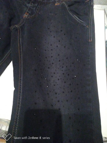 Pantaloni jeans met donna neri - pantaloni,