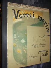 Tosti Paolo F.; VORREI MORIRE