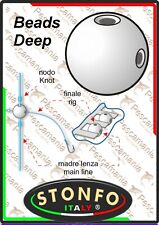 Perline stonfo beads Deep doppio foro non intersecante
