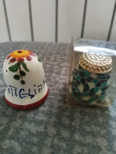 Coppia ditali decorati - , da