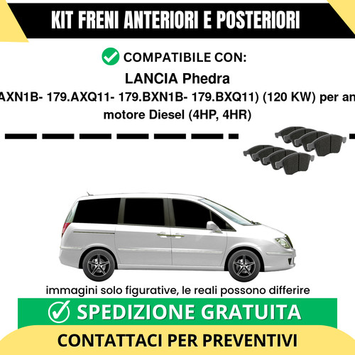 Pastiglie freno ant - +, post
