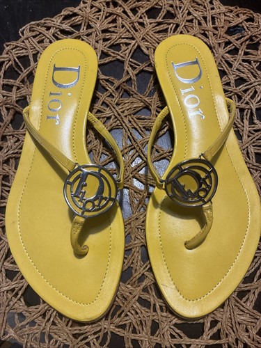 Sandali dior pelle gialla - dior,