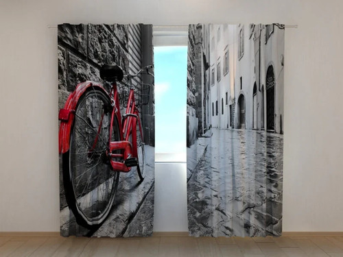 Tende bici rossa città in - rossa,
