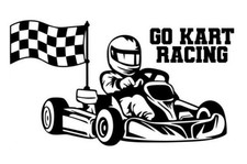 Adesivo GO KART RACING 1x