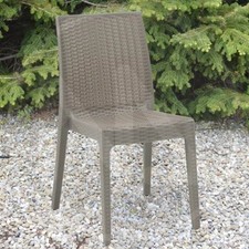 SEDIA IN RESINA SIMIL RATTAN