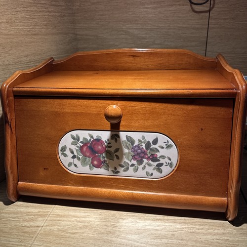 Portapane vintage legno
