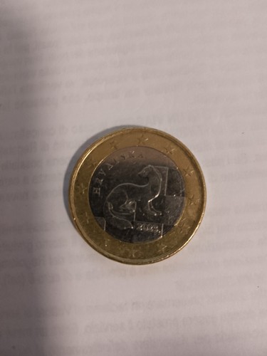Moneta euro croazia hrvatska - moneta, 1