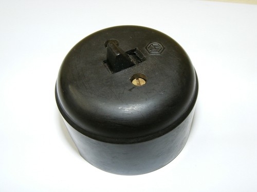 Vecchio bachelite interruttore - bachelite,