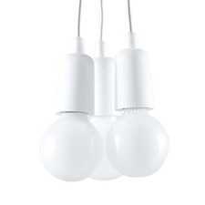 Lampadario Soffitto PVC Bianco
